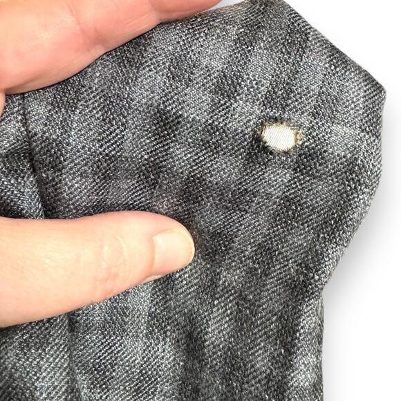 Lauren Ralph Lauren Wool Silk Blend Gray Plaid Two Button Blazer Men's Size 46L - Picture 11 of 13